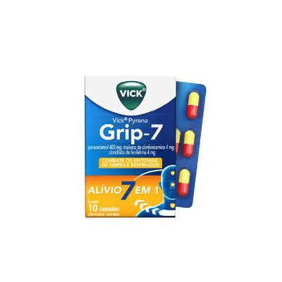 Vick Pyrena Grip-7 Para Gripe 10 Cápsulas preço